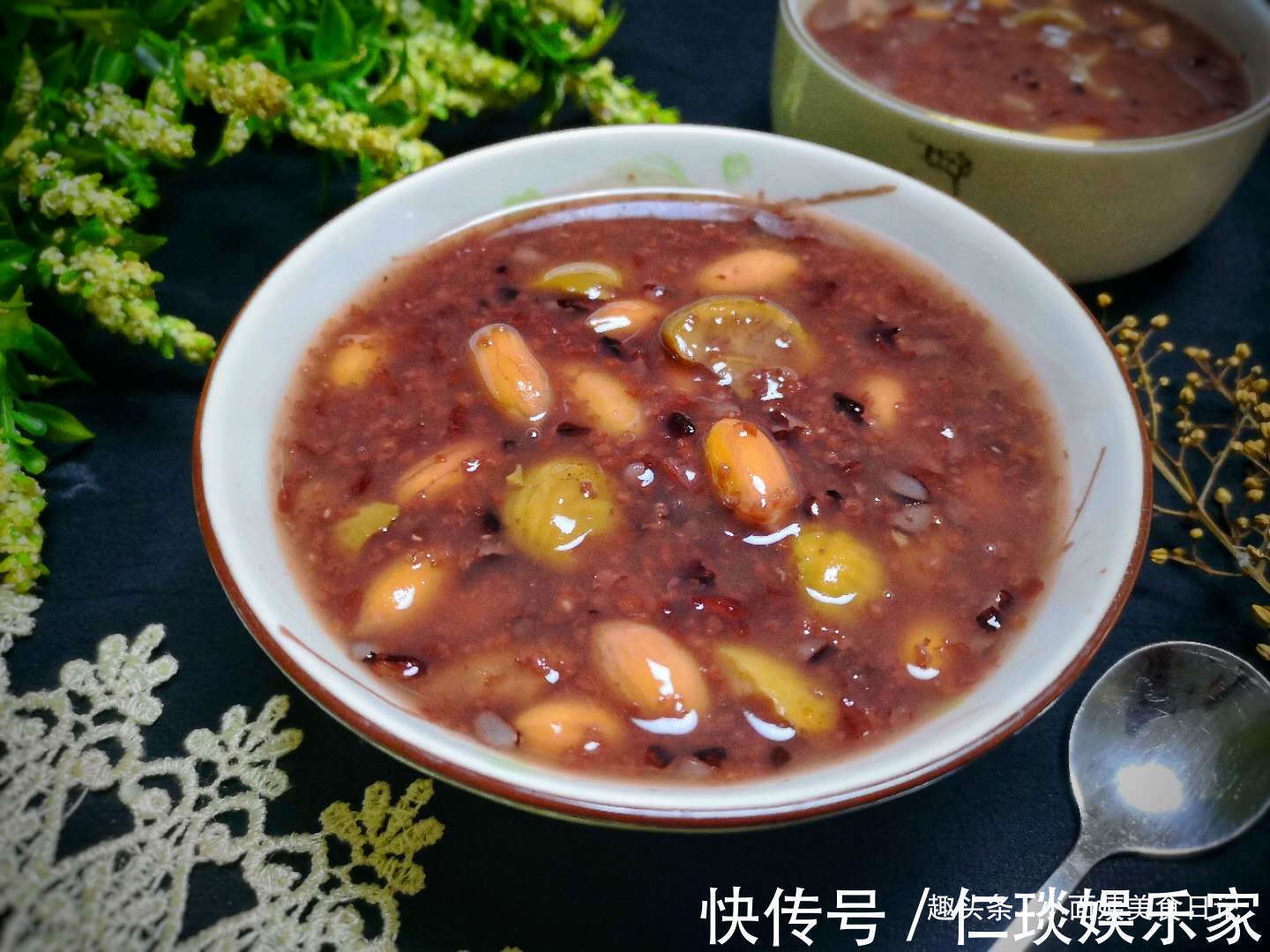 板栗黑米粥|这碗粥，女人喝了益气补血，孩子喝了强筋健骨，营养不比八宝粥差