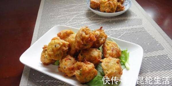 炸萝卜丸子，不要只用面粉和胡萝卜再加上这种，丸子就更香了