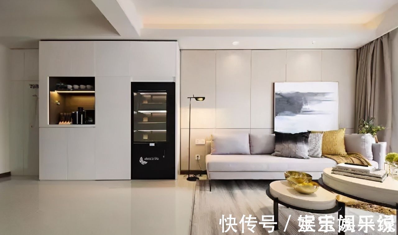 背景墙|90平米小三房,竟然打造了200个储物柜,真的太惊艳了