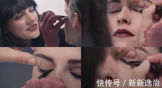 彩妆|香奈儿化妆师给克里斯汀化妆，开始以为眼线画错了，最后才明白什么是大神