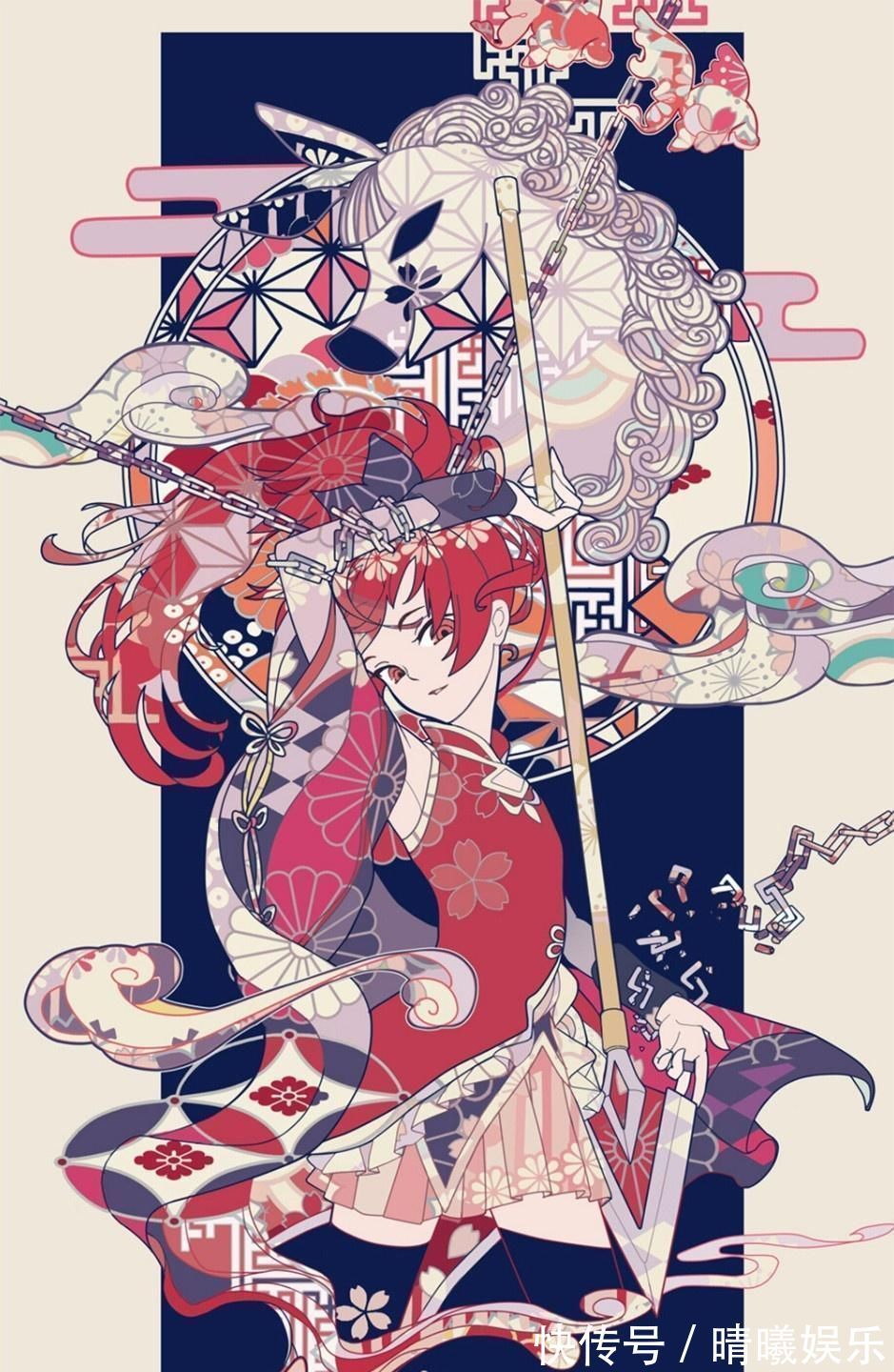 塔罗牌&纸胶带贴画风格插画,类似于塔罗牌的感觉,精致且美观