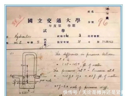 堪比|钱学森96分试卷曝光,字体堪比“印刷体”,与现代书法家不分伯仲