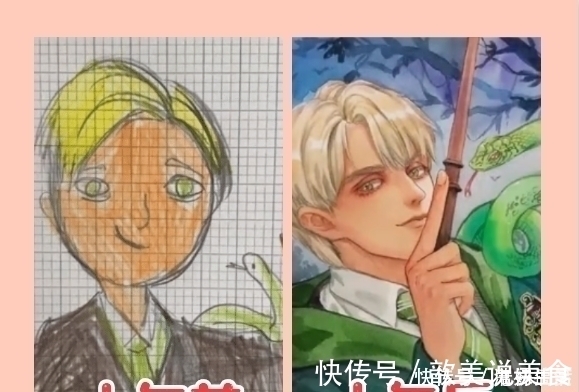 哈利波特@插画师的“超进化”,十年前丑哭十年后美哭,这样的马尔福帅炸了