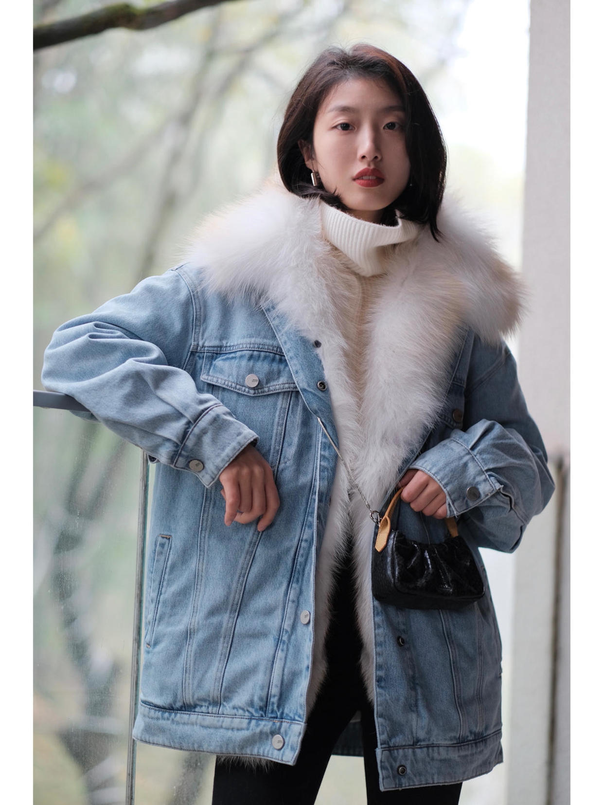 休闲感|牛仔外套也能穿出贵气感,这些搭配保暖舒适又洋气,谁穿谁美