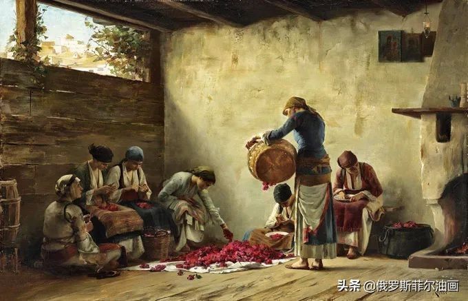 拉利@微妙而动人的油画，他画出了东方浪漫的神秘主义