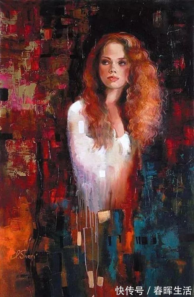 irene@她的油画有一种惊艳脱俗的美,乌克兰天才女画家艾琳·谢里