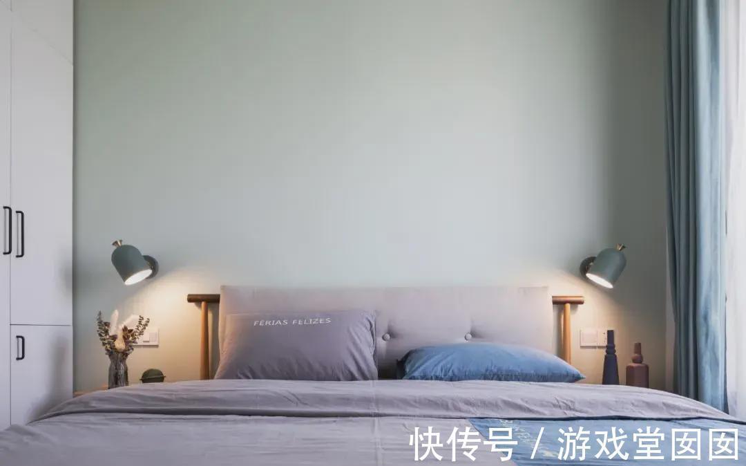 薄荷绿|92㎡浪漫北欧风装修,温暖好色,超实在的一房多用