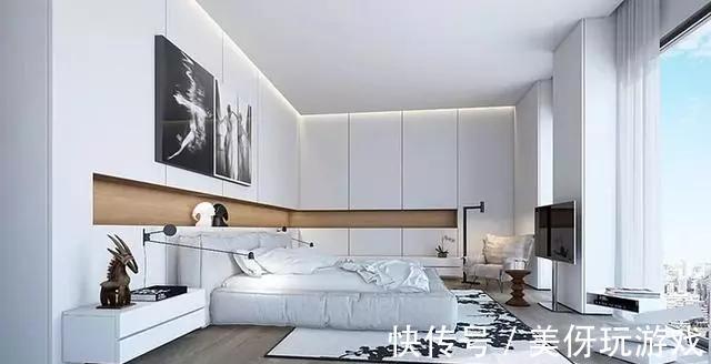 床头|现在卧室床头流行不靠墙,往前挪80公分,“多出”一个衣帽间