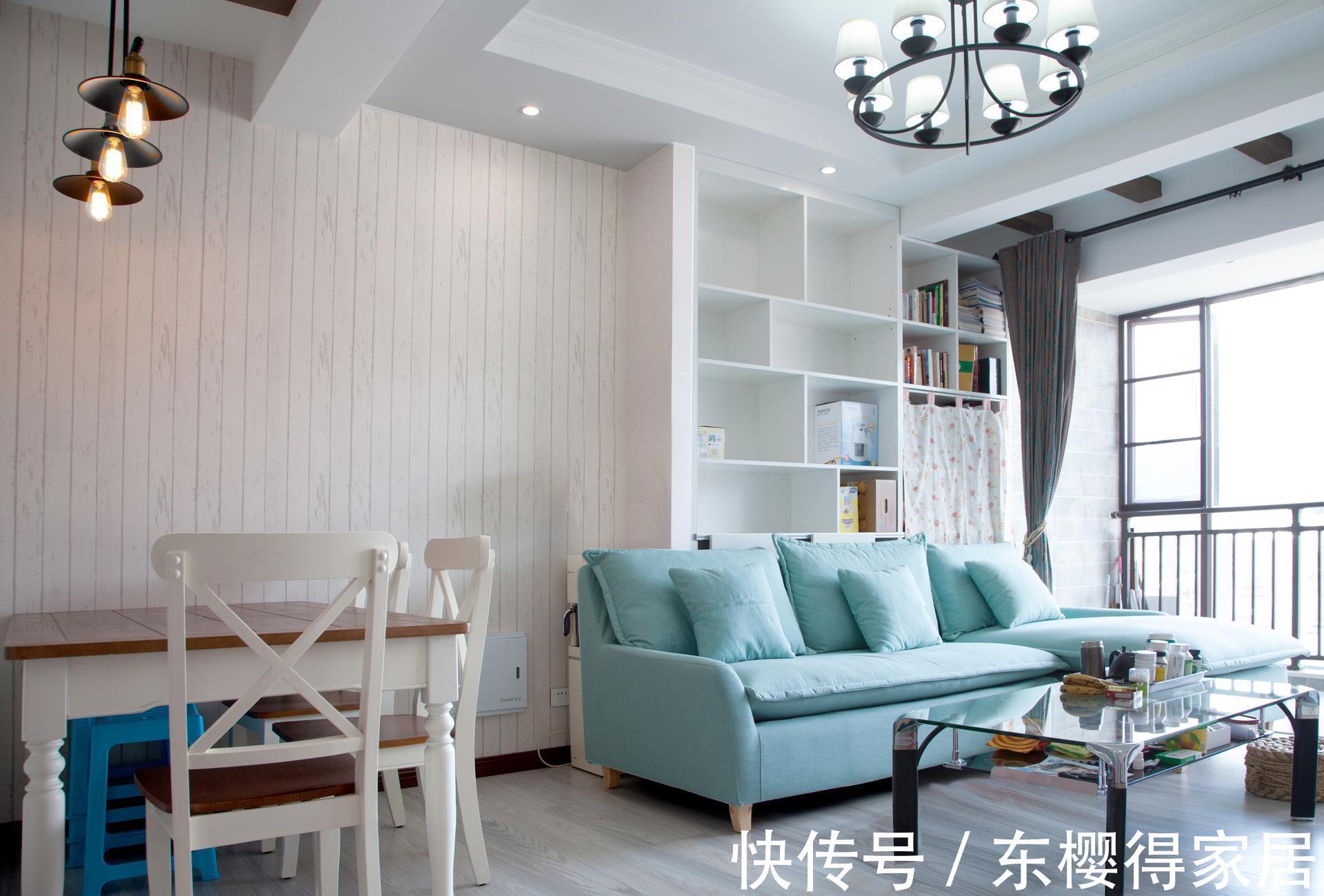 客餐厅|13万全包装修新房,冰箱内嵌在墙里不占地方,特喜欢餐厅风景