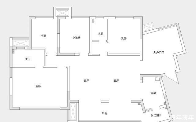 一体|159平米现代风,客厅和餐厅连在一体视野开拓,非常的通透大气!