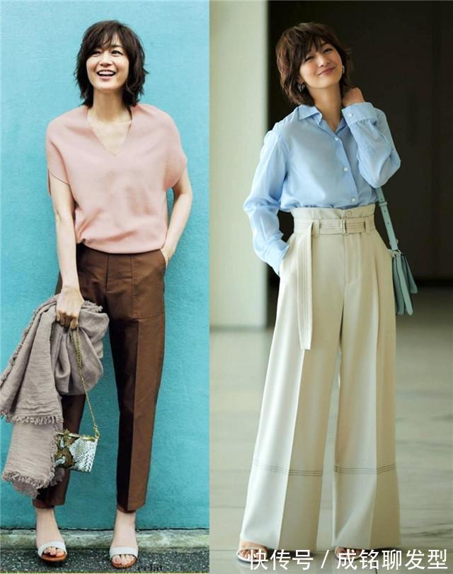 阔腿裤|五六十岁的女人尽量少穿打底裤,这几种裤装搭配,时尚减龄显身材