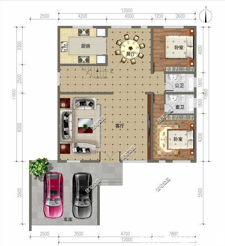 生活环境|12×11米现代住宅，有车位还带露台，让舒适融入你的生活