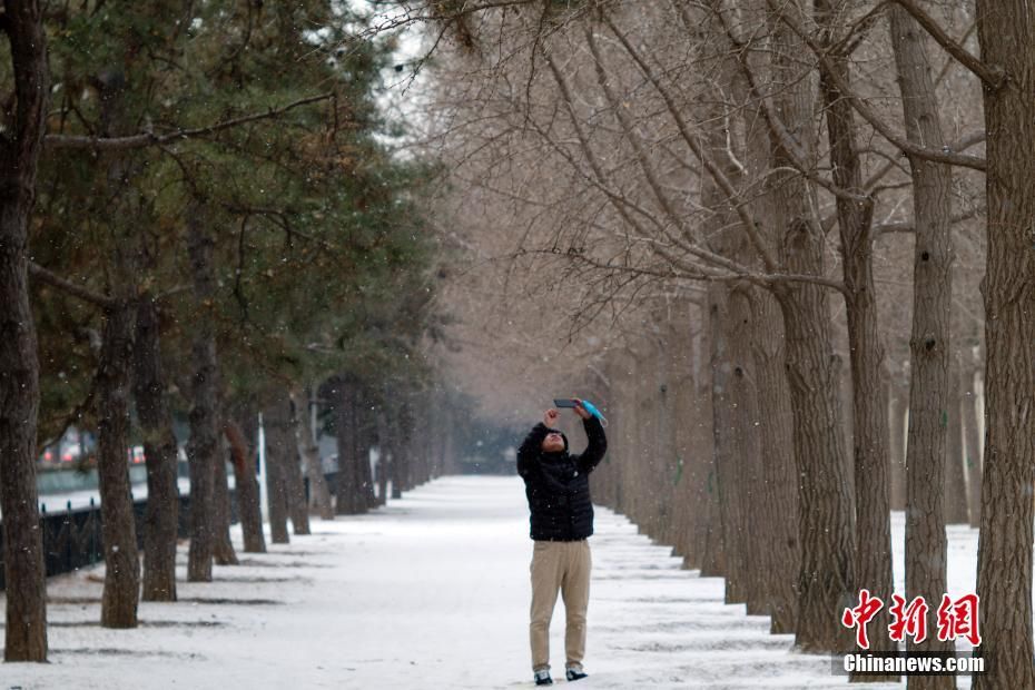 降雪|雪中的北京天安门广场