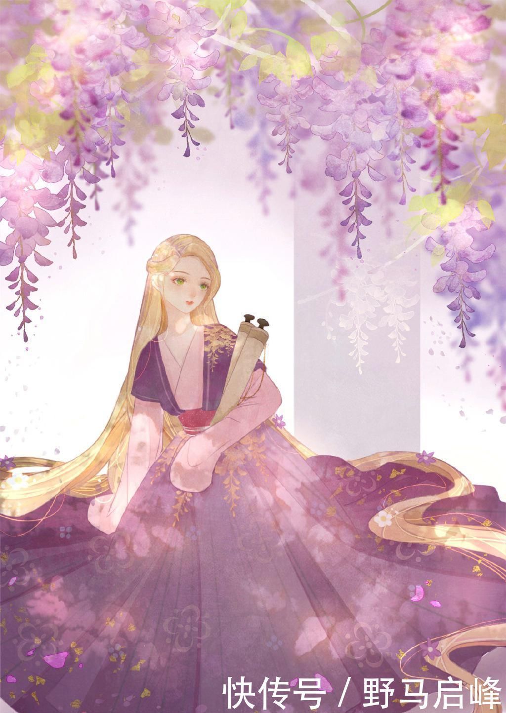 茉莉|当迪士尼公主穿上汉服,个个仙气飘飘,艾莎撑伞的样子绝世而独立