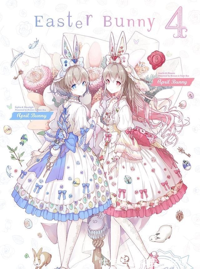 拟人化$画师设计“12月拟人化”,1月是猫系少女,6月是呆萌独角兽!