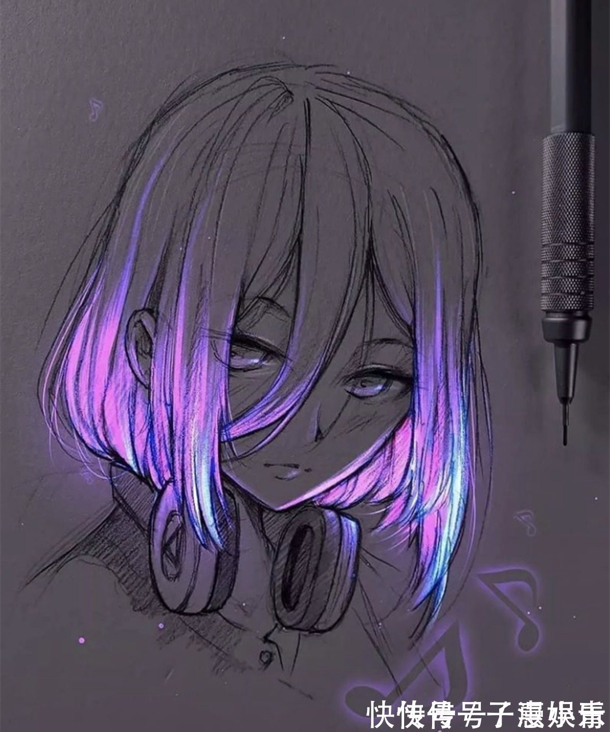 彩色!用荧光笔绘制出光照的效果,原来会画画是一件如此快乐的事情