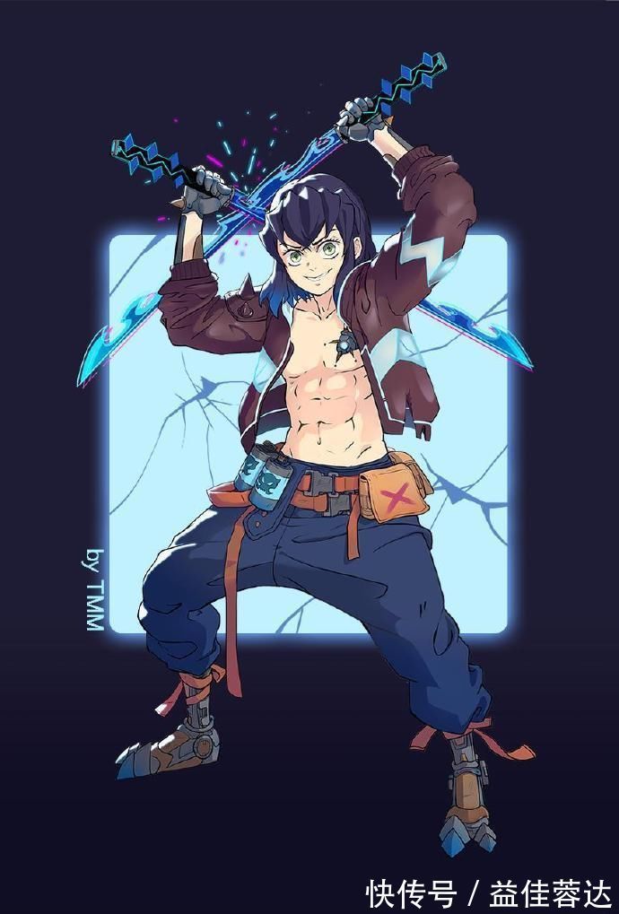 畫師|鬼滅之刃:透視裝與機械風的碰撞,禰豆子的小短裙,戀柱的小皮鞭