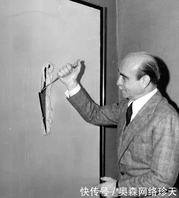 艺术|一刀封神!他在油画布上割了一刀,便成绘画大师,一幅画卖1