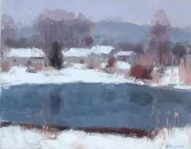 高级色彩,沈行工独特的诗意性油画