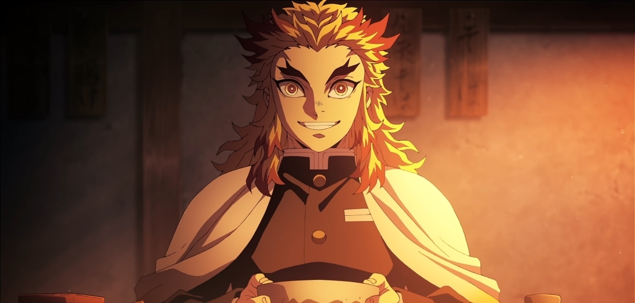 唔麦一|鬼灭之刃:杏寿郎的“唔麦一”,让他从炎柱变成了“饭柱”