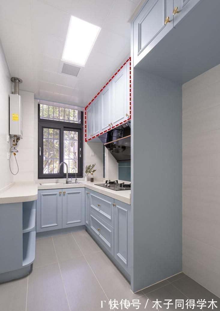 地柜|全家人都满意的厨房:用这套“2+2+2”橱柜布局法,1㎡能当2㎡用