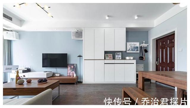 玻璃门|这是我见过最简洁通透的家,87㎡,开放式半墙,打破户型局限!