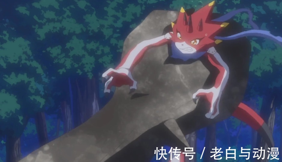 伽马兽|数码宝贝鬼游:主角团对战祖利兽,参宿四伽马兽差点被吃了