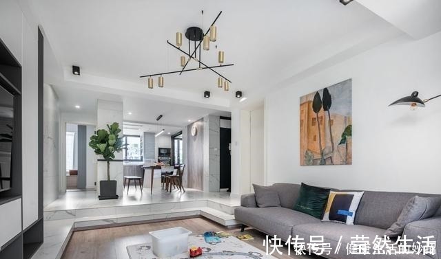 储物柜|坚持把客厅做下沉式，112㎡全屋通透大方很高级！晒一晒！