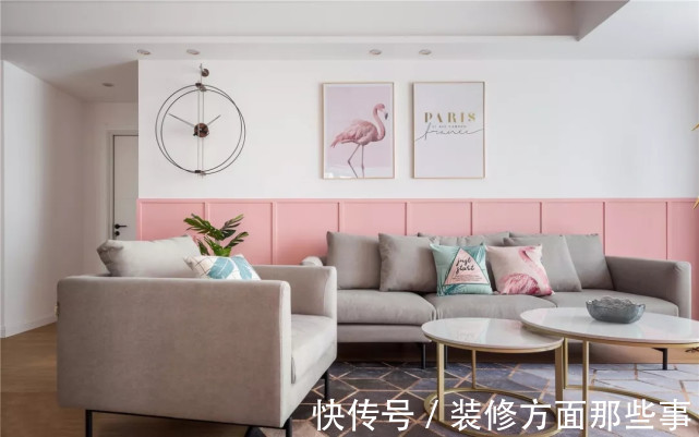 三居室|110平现代风三居室,本来以为全屋用粉色土,谁知道是我草率了