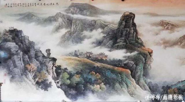 杨天佑|画家杨天佑六尺八尺彩墨山水画作品欣赏