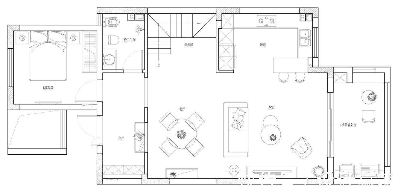 客厅|151㎡清新跃层,去风格化的美学设计,一见倾心