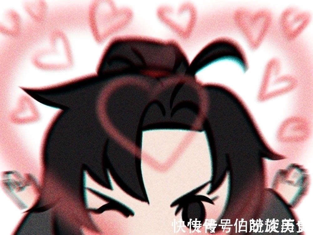 忘羡$魔道祖师:外国画师手绘的忘羡,汪叽应援很激动,羡羡比心真可爱