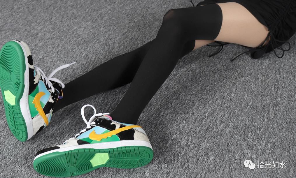 Nike Dunk SB滑板鞋低帮球鞋，“奶牛冰淇淋”配色