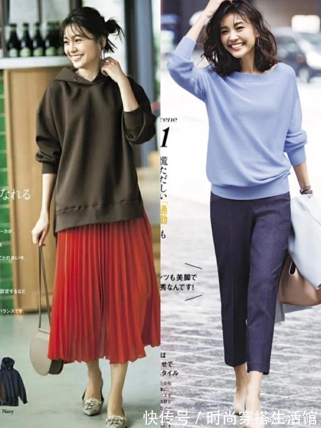 牛仔裤|卫衣下面不要老配牛仔裤,俗气!今年流行这样穿,时髦保暖又显高