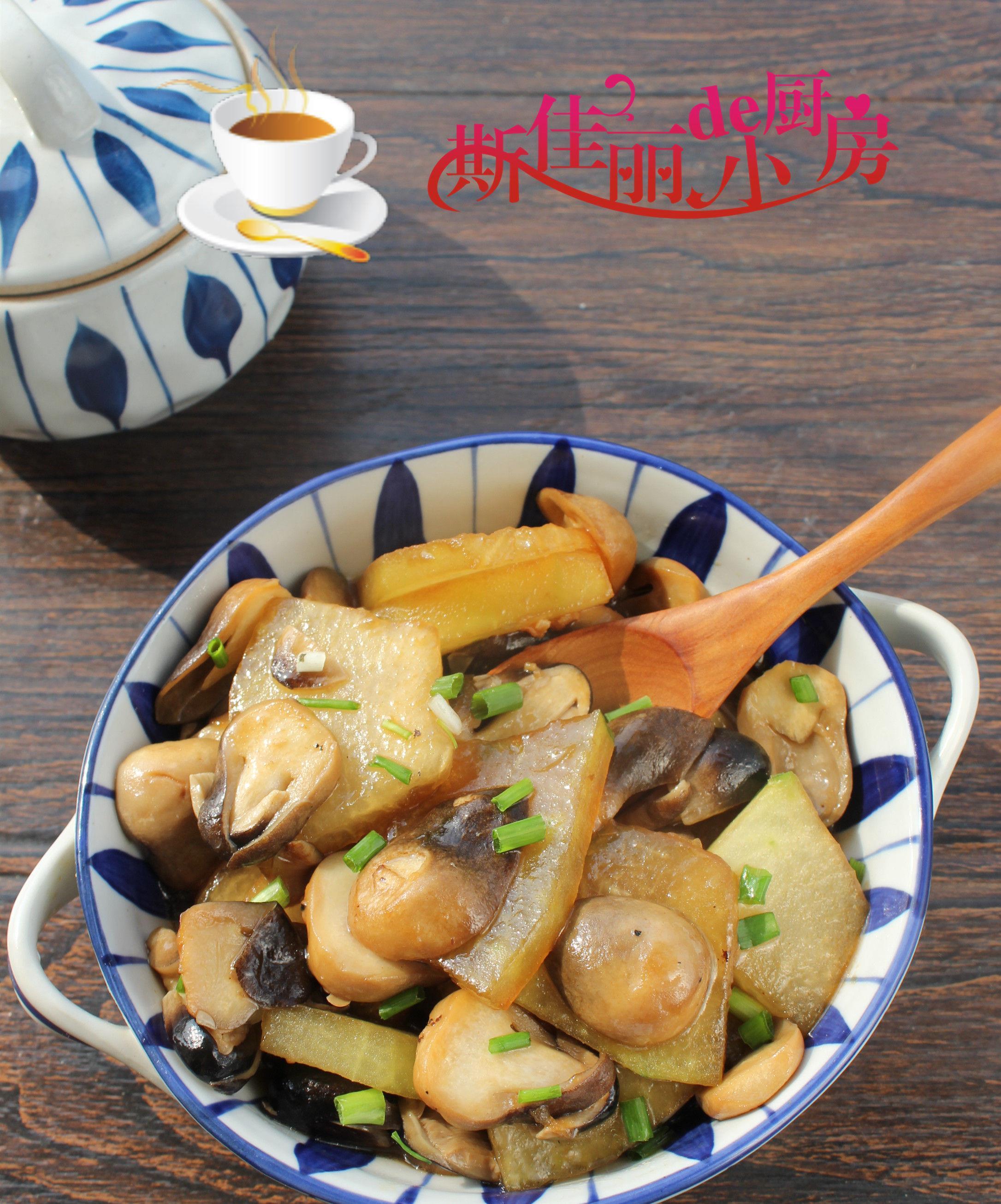 吃肉|冬瓜草菇是绝配，低脂又饱腹，宁可不吃肉也要吃，清肠刮油润肤