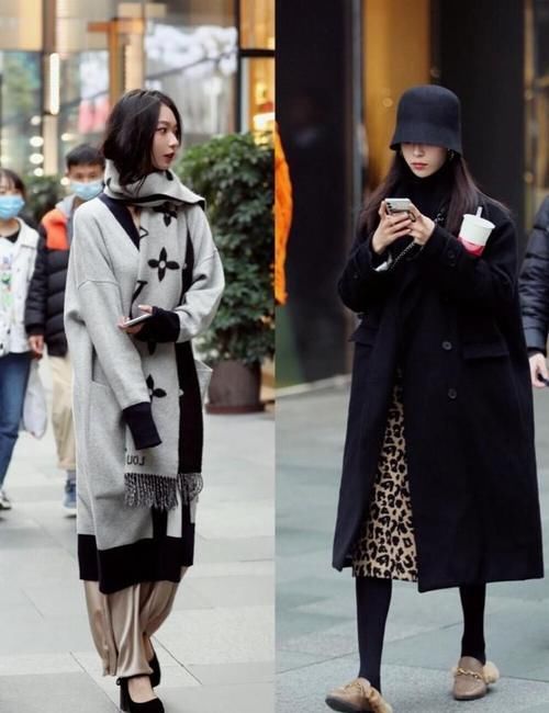 讲真，穿大衣就服街拍达人！她们的“大衣穿搭”，时髦高级又好看