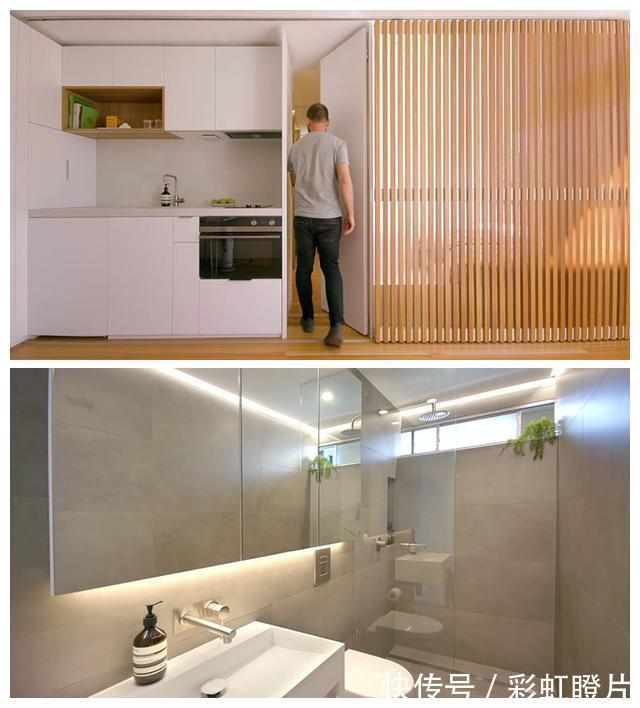 木条|24平超小户型设计，就切换一个木条隔断，空间多出了好几个