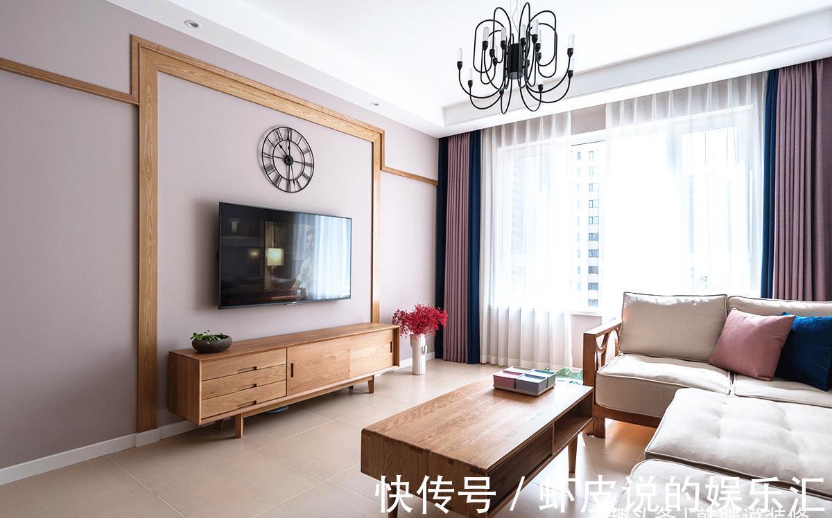 天花板|轻硬装重软装,色彩搭配太抢眼了,庆幸选择了简约北欧风