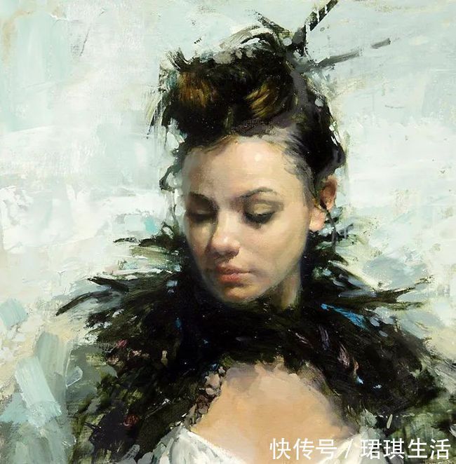 艺术家$艺术家杰里米·曼恩的油画,颜色既生动又大气!