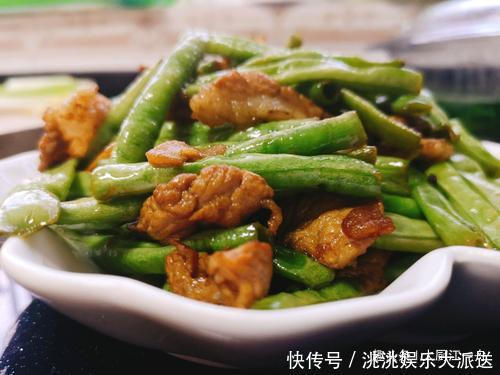 五花肉|豆角炒肉,肉片先下锅就错了,难怪难吃不入味,大厨这样做才对