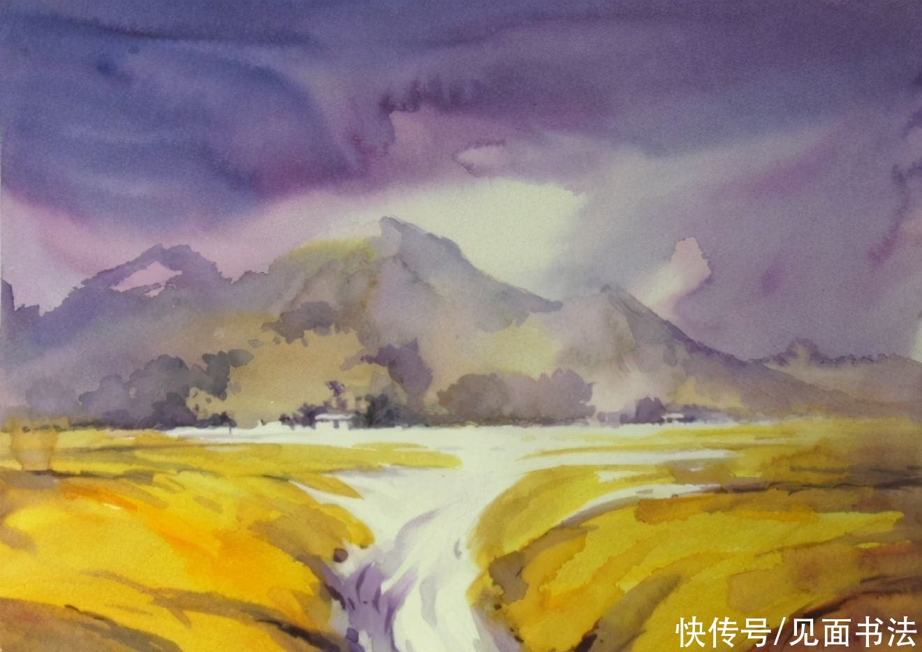  绘画|「愙斋书法」印度Elayaraja水彩绘画作品