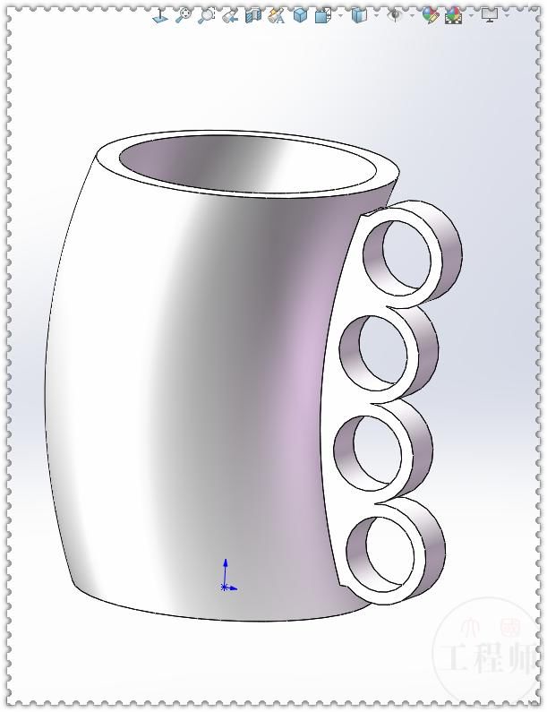 前视基准面|用SolidWorks画一个可以防身的咖啡杯