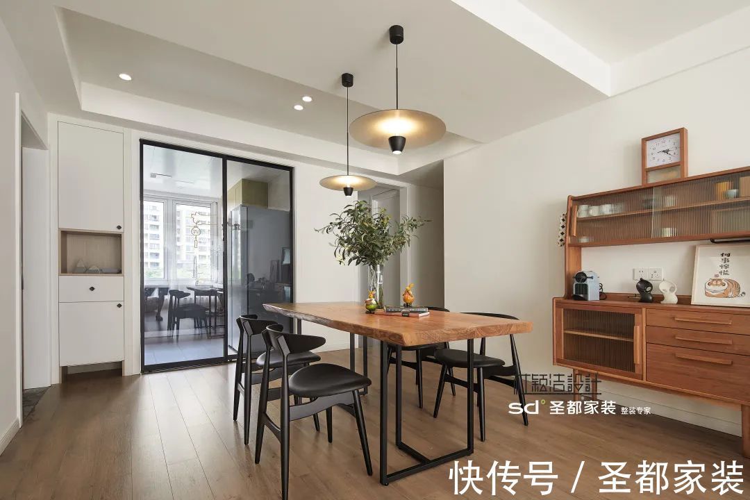 原木|116㎡开放式布局家装，原木北欧风装修治愈现代繁忙的心灵