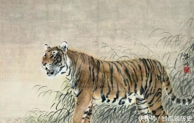 峰虎@他画一只瑟瑟发抖的老虎,却成千古名画?放大20倍看看旁边是什么