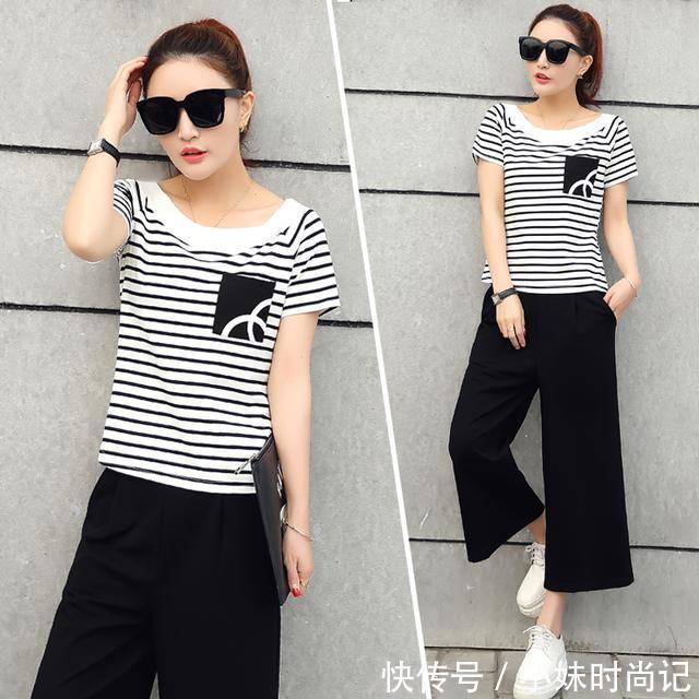 女人味|40岁女人要会穿搭减龄,时髦遮肉的阔腿裤套装,优雅更有女人味