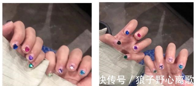 甲片|夏日漫画感透色美甲,色彩搭配很清爽,谁见谁不爱呢!