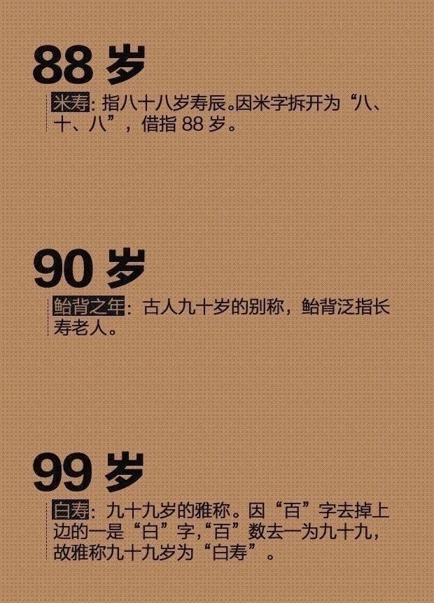 古代|【家风文化】古代对年龄的称谓