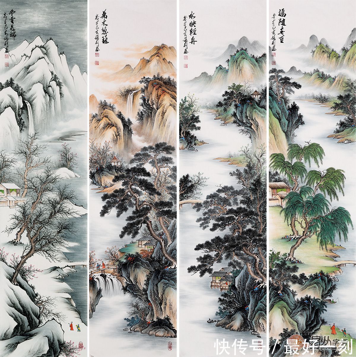 大自然|观美女画家张利的山水画 顿时有种除却巫山不是云的感慨