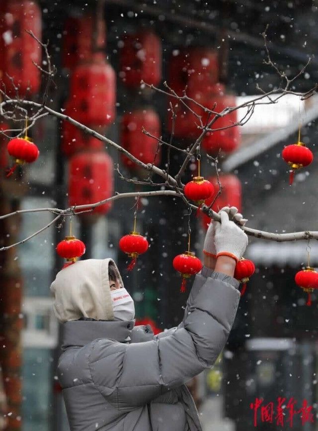 冒雪|北京迎来2022年第一场雪