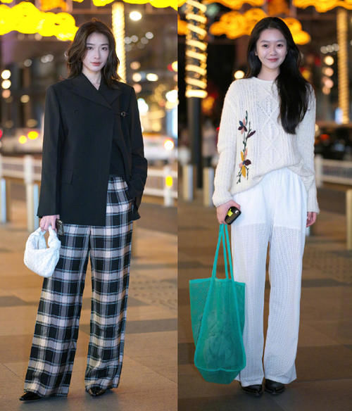 阔腿裤＋短靴，阔腿裤＋老爹鞋，简直美到犯规！